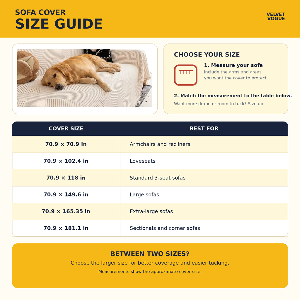 Striped Chenille Sofa Cover – Scratch-Resistant Couch Throw for Pets