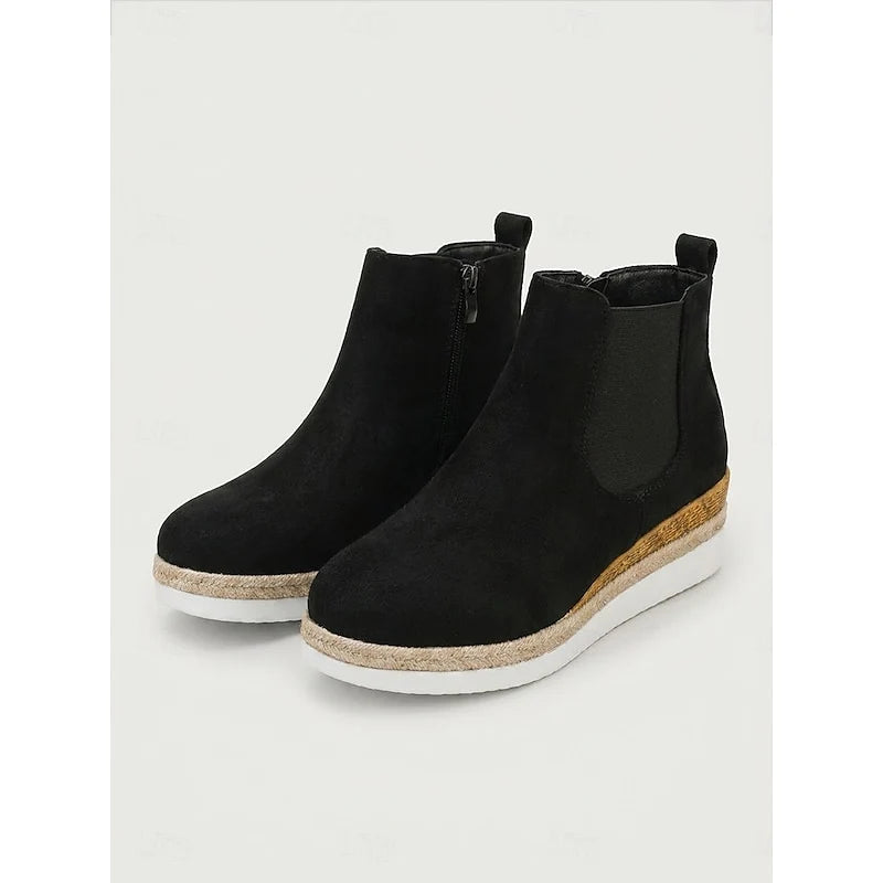 Vera | Cozy Wedge Ankle Boots