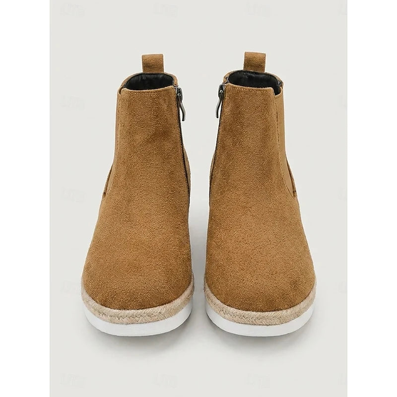 Vera | Cozy Wedge Ankle Boots