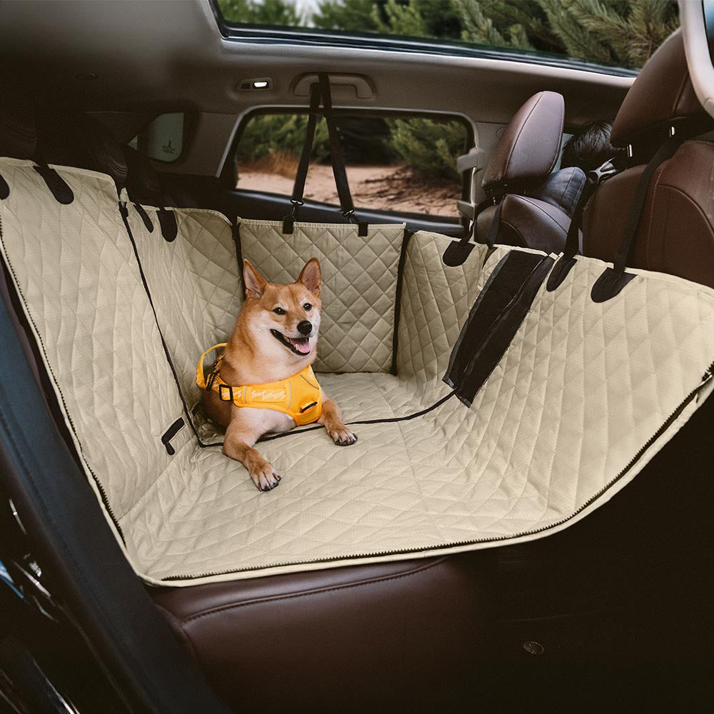 Waterproof Car Dog Seat Cover Dog Hammock for Car – Convertible Back Seat Protector for Pets