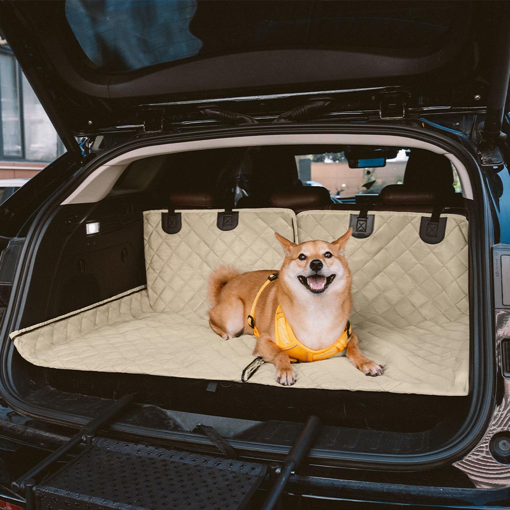 Waterproof Car Dog Seat Cover Dog Hammock for Car – Convertible Back Seat Protector for Pets