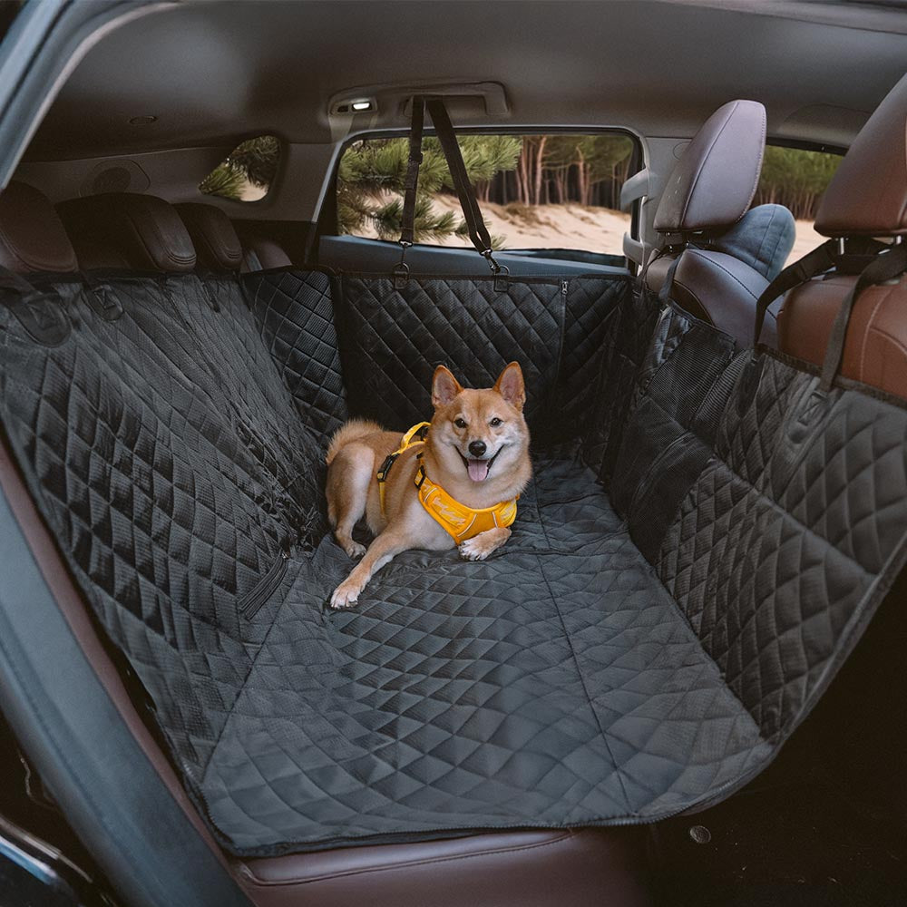 Waterproof Car Dog Seat Cover Dog Hammock for Car – Convertible Back Seat Protector for Pets