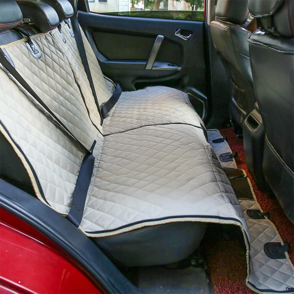 Waterproof Car Dog Seat Cover Dog Hammock for Car – Convertible Back Seat Protector for Pets