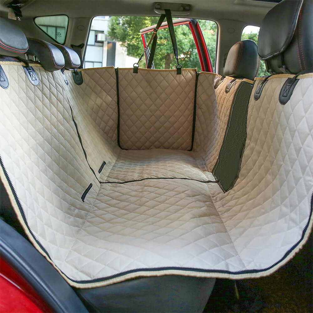 Waterproof Car Dog Seat Cover Dog Hammock for Car – Convertible Back Seat Protector for Pets