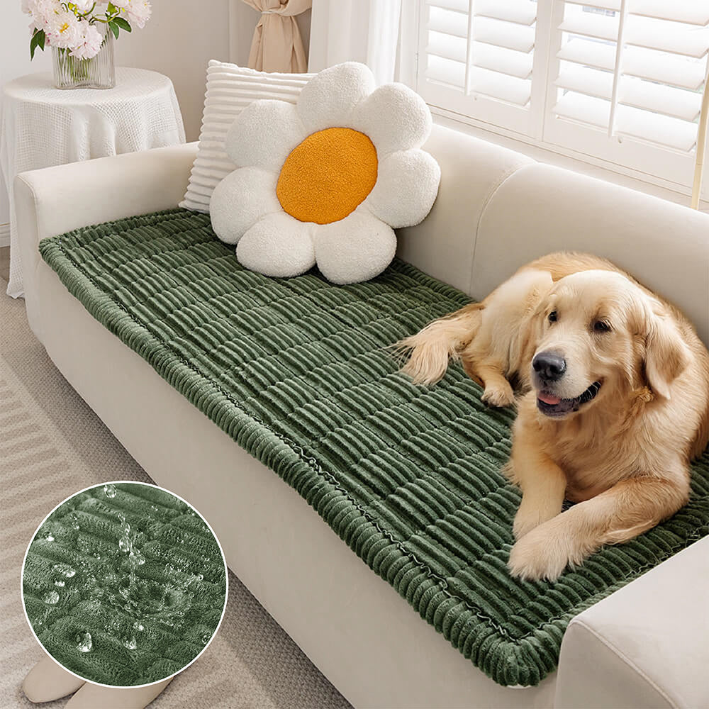 Waterproof Couch Cover for Dogs – Non-Slip Washable Flannel Sofa Protector for Sectionals