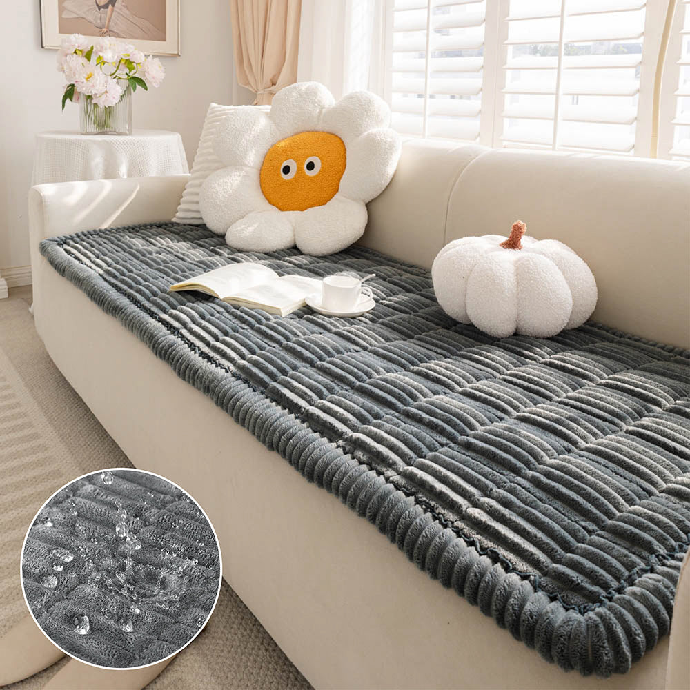 Waterproof Couch Cover for Dogs – Non-Slip Washable Flannel Sofa Protector for Sectionals
