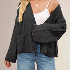 Women's Cozy Cable Knit Cardigan