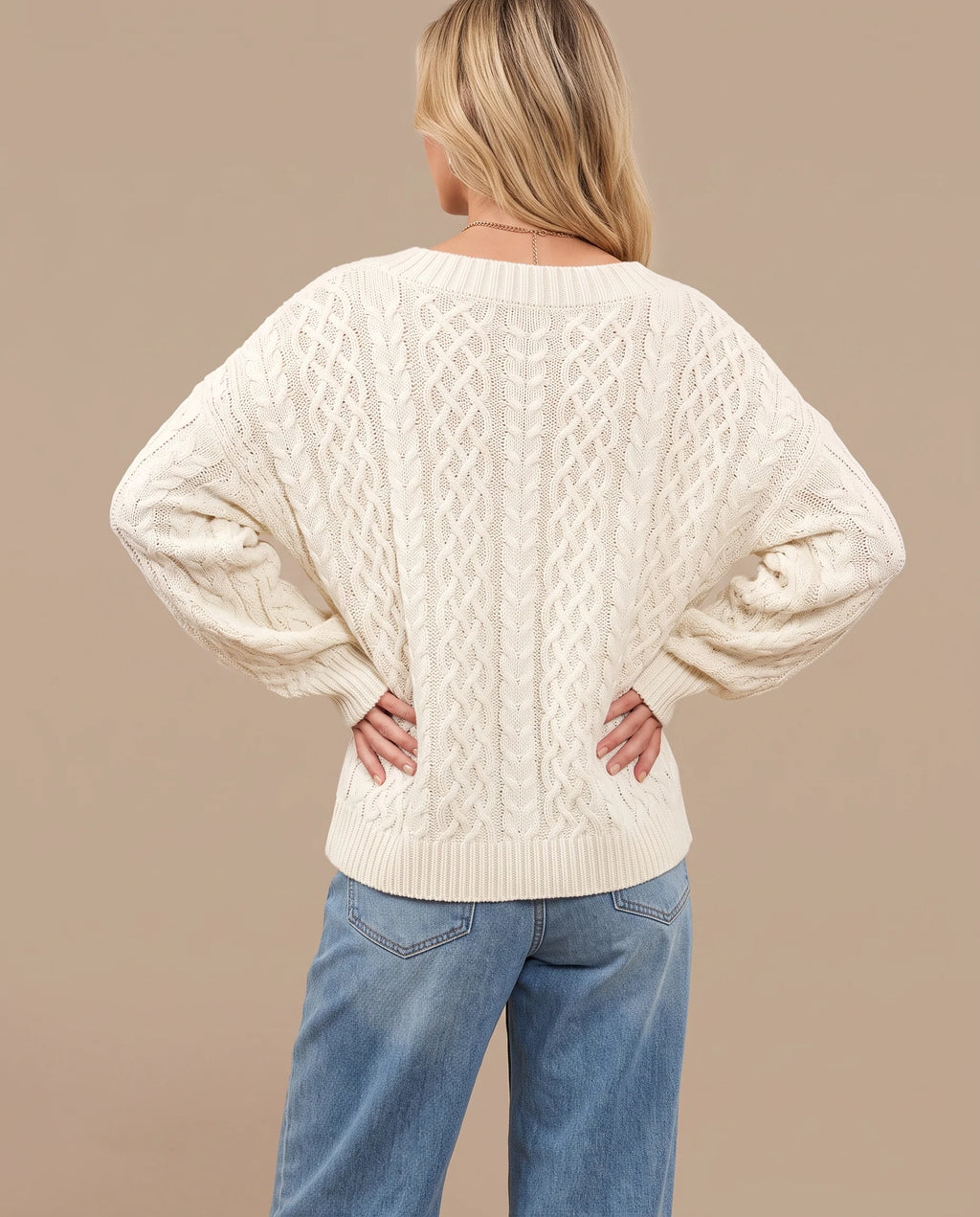 Women's Cozy Cable Knit Cardigan