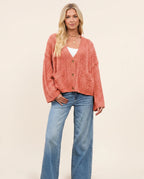 Women's Cozy Cable Knit Cardigan