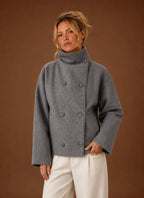 Women's Funnel Neck Jacket - Casual Jacket