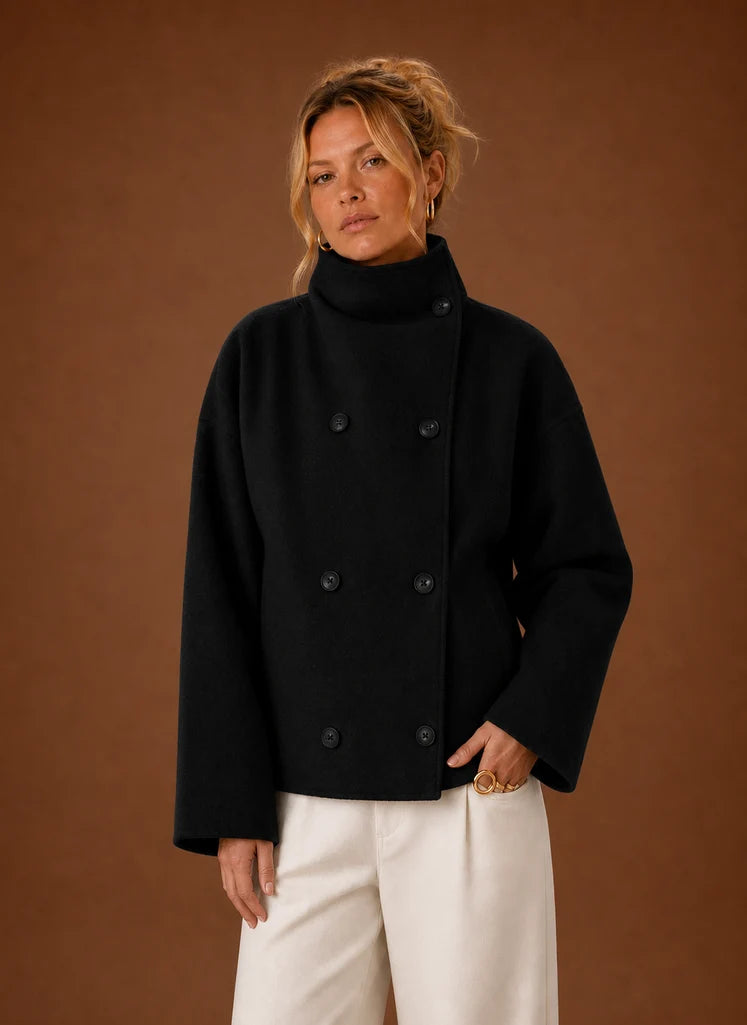 Women's Funnel Neck Jacket - Casual Jacket