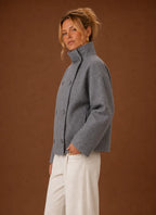 Women's Funnel Neck Jacket - Casual Jacket