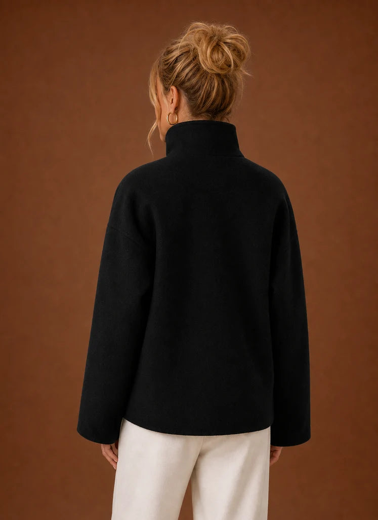 Women's Funnel Neck Jacket - Casual Jacket