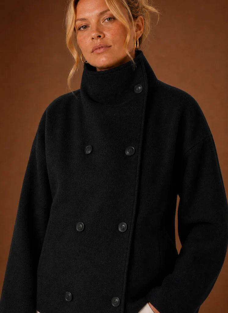 Women's Funnel Neck Jacket - Casual Jacket