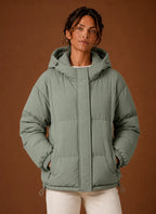 Women's Puffer Jacket - Hooded Winter Coat