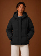 Women's Puffer Jacket - Hooded Winter Coat