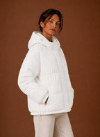 Women's Puffer Jacket - Hooded Winter Coat