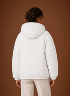 Women's Puffer Jacket - Hooded Winter Coat