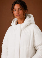 Women's Puffer Jacket - Hooded Winter Coat