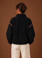 Women’s Sherpa Jacket - Zip-Up Fleece Coat