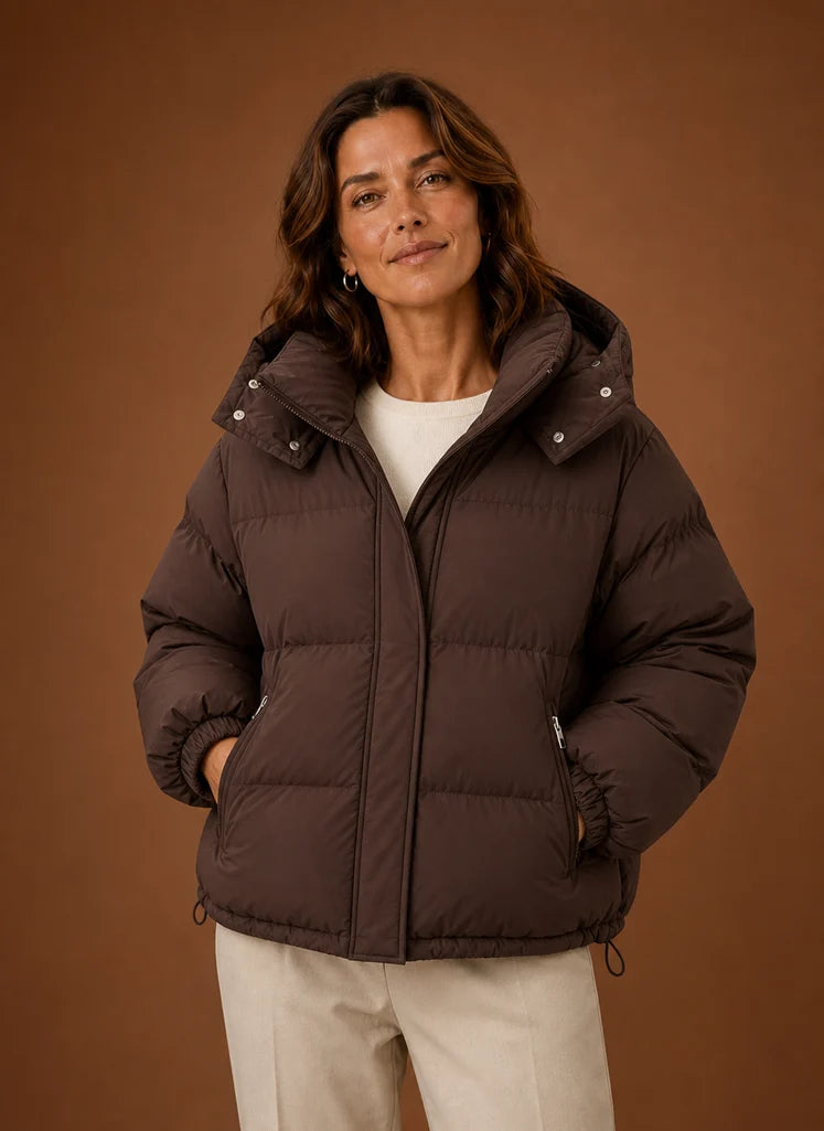Women's Warm Puffer Jacket - Oversized Winter Coat