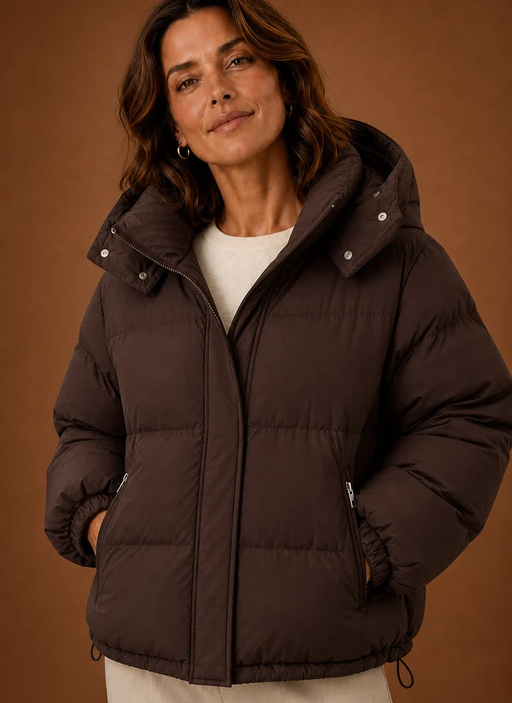 Women's Warm Puffer Jacket - Oversized Winter Coat