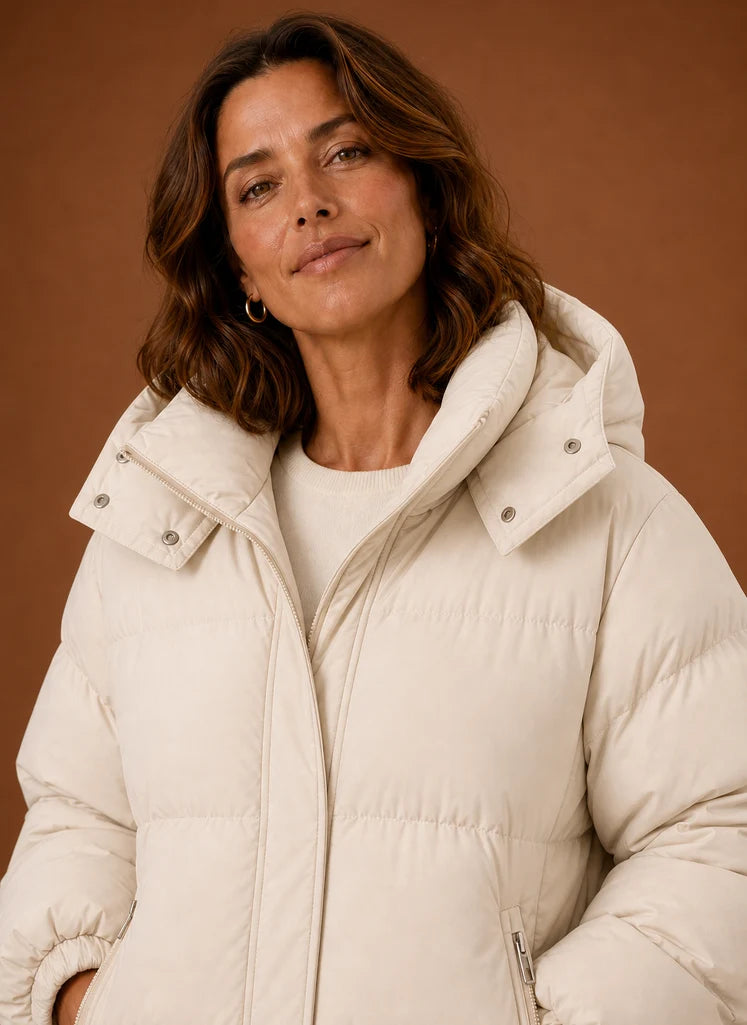 Women's Warm Puffer Jacket - Oversized Winter Coat