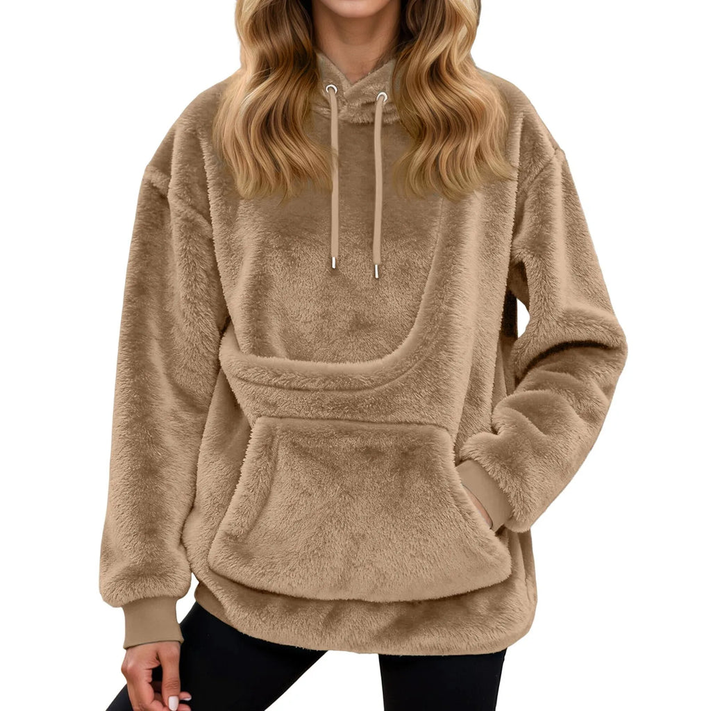 Women's hoodie with pet pocket