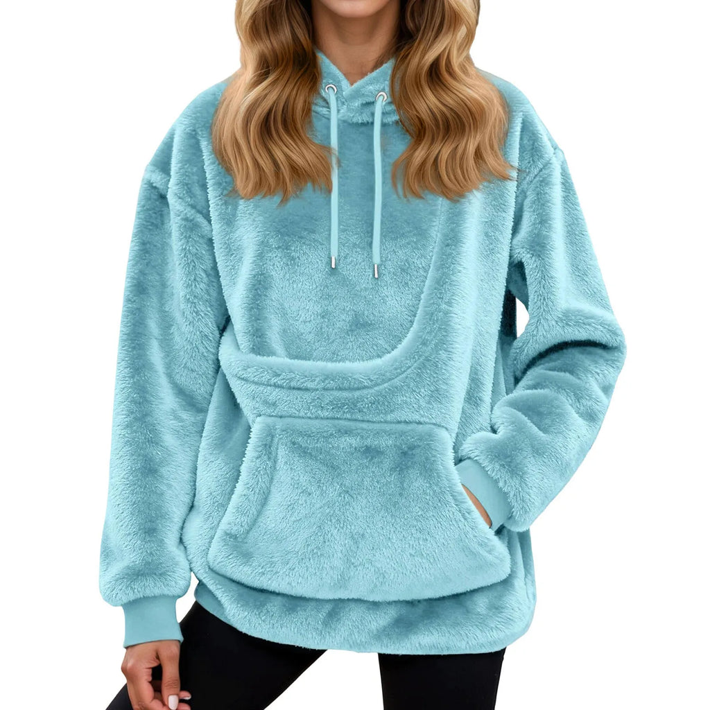 Women's hoodie with pet pocket