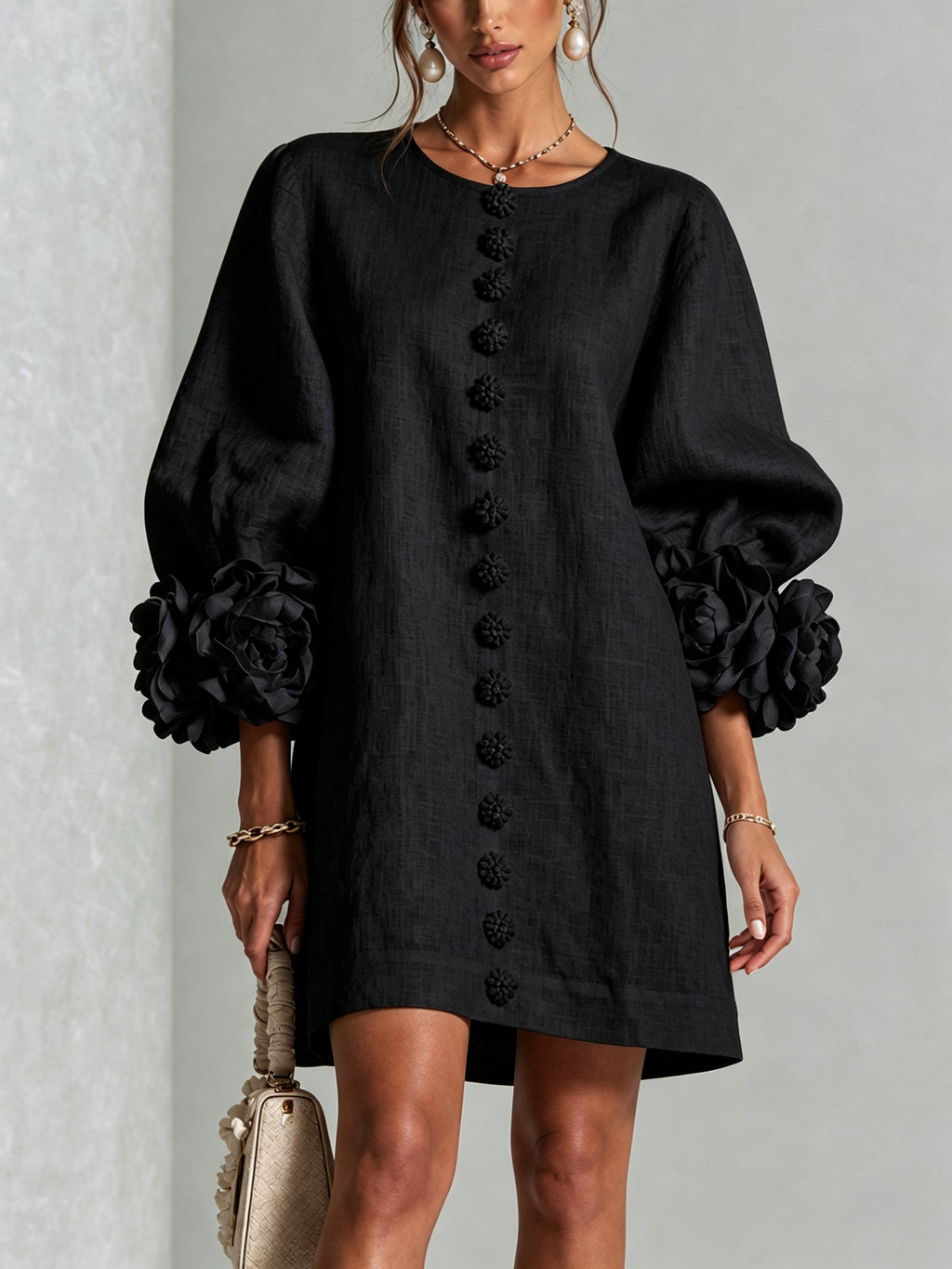 Saralyn - Sculptural Mini Dress
