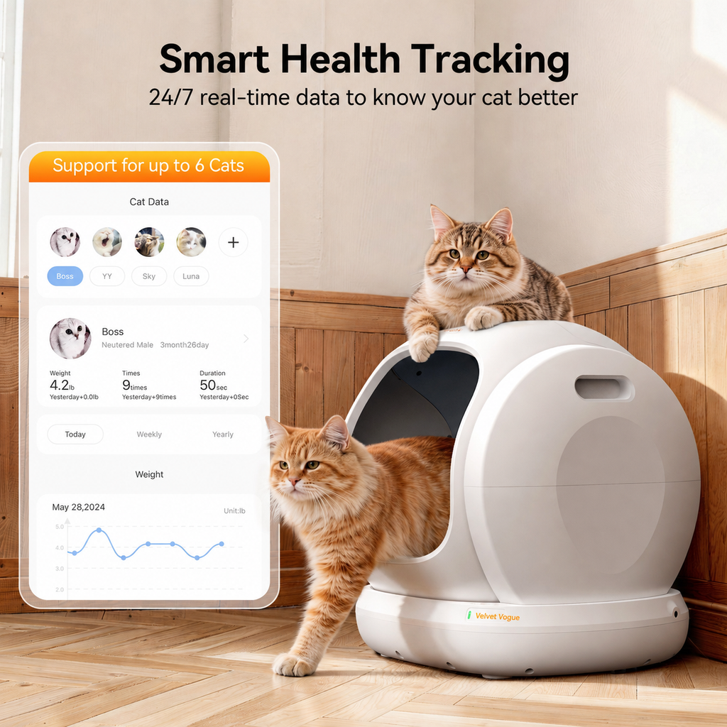 Self-Cleaning Cat Litter Box