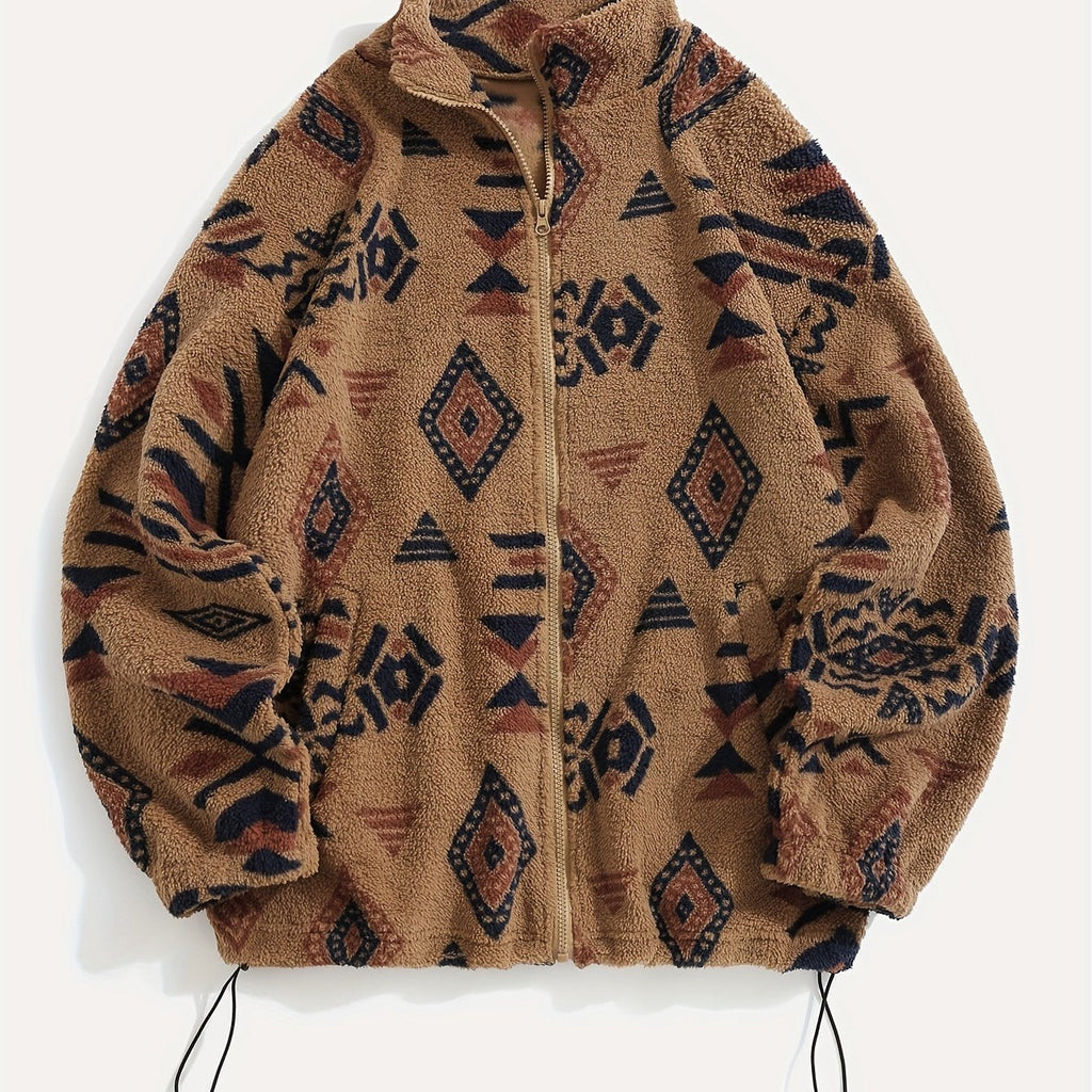 Rosalind Geometric Fleece Zip Jacket - image 3