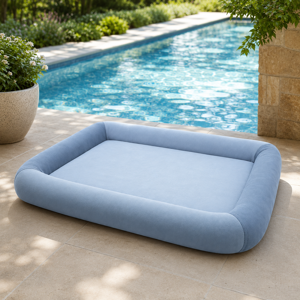 Cooling Dog Bed with Waterproof Design & Plush Texture | Ideal for Summer Comfort