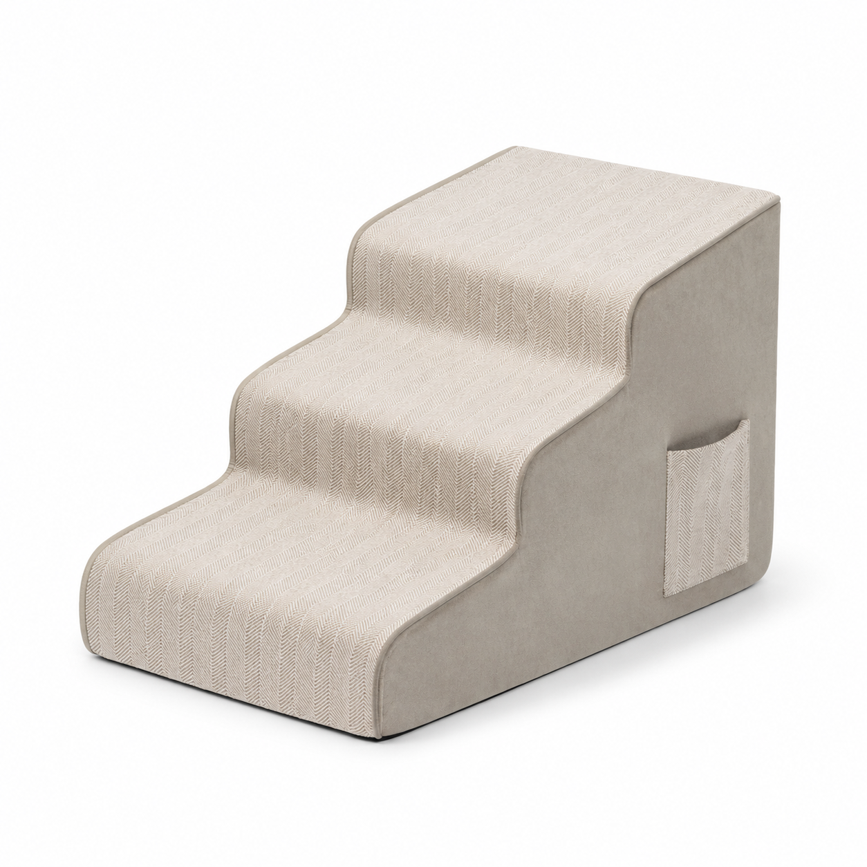 Chenille Extra Wide Non-Slip Removable Sponge Dog Stairs for Bed- SafeRamp
