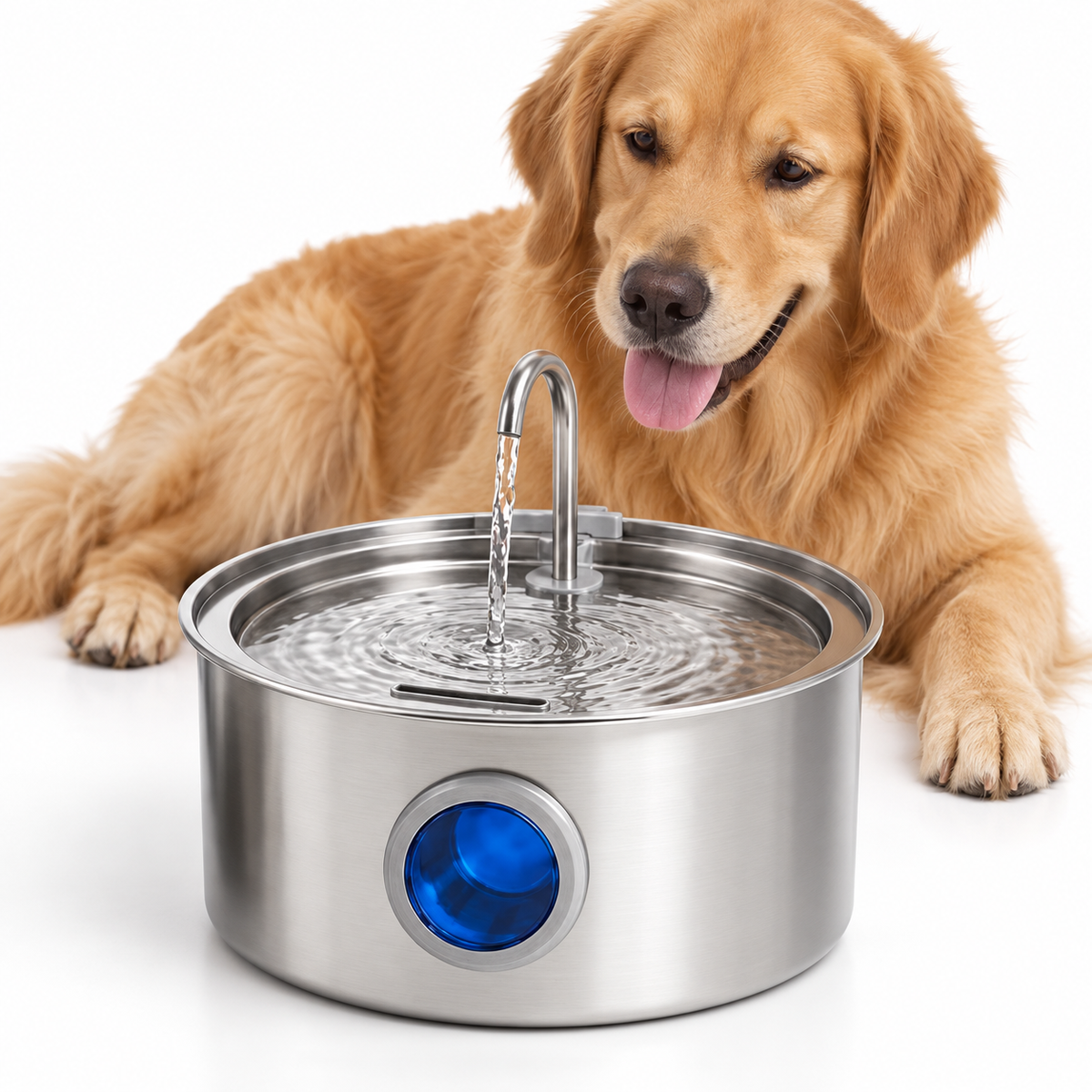Stainless Steel Dog Water Fountain