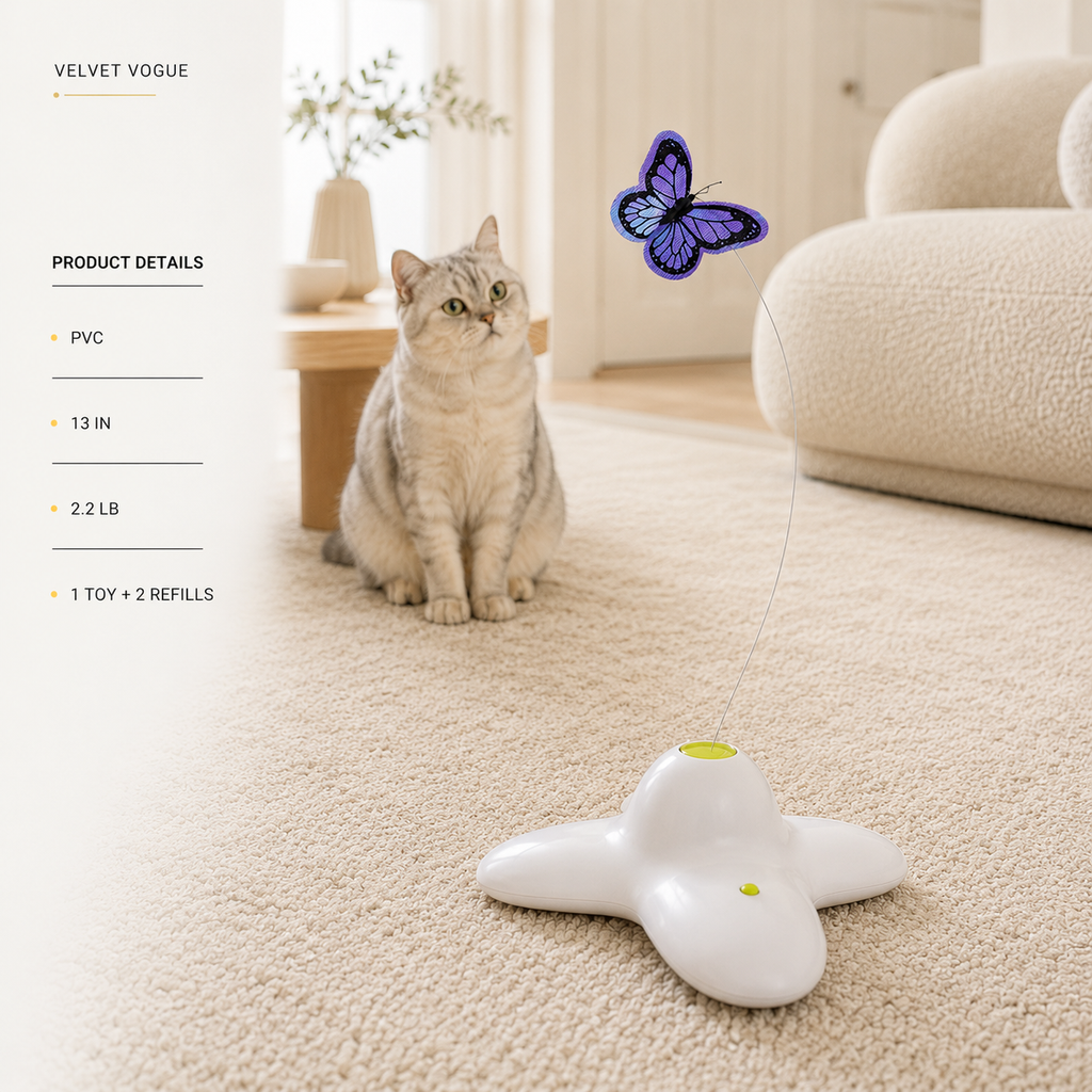 Automaic Butterfly Funny Cat Toy