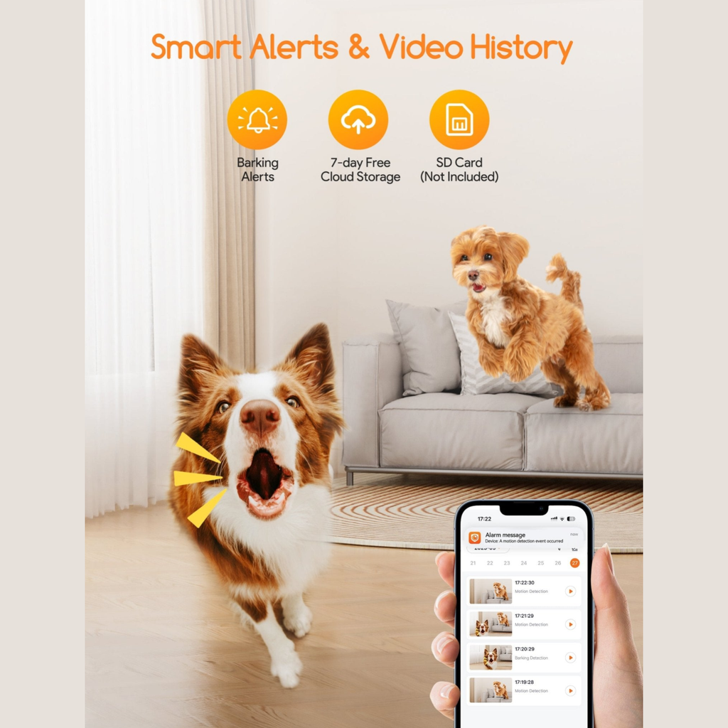 Dog Treat Dispenser with 2K Camera