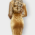 Asymmetric Hem Cocktail Dress