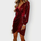 Asymmetric Hem Cocktail Dress