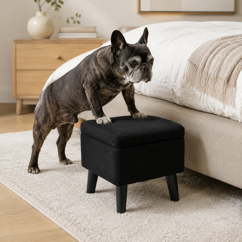 2-in-1 Dog Ramp for Couch & Bed – Non-Slip Convertible Pet Step Stool for Small & Senior Dogs