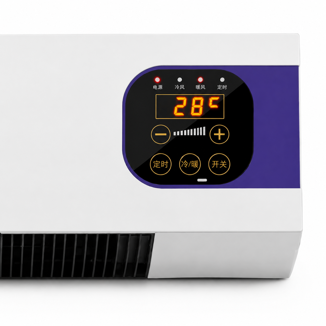 2000W Wall Mounted Space Heater with Remote – PTC Ceramic Heater & Fan
