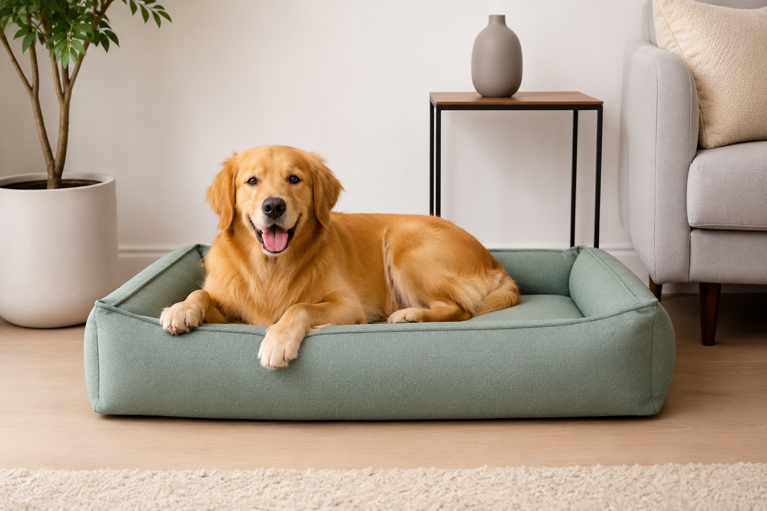 Spacious Dog Bed | Large Dog Bed with Hypoallergenic Foam Filling