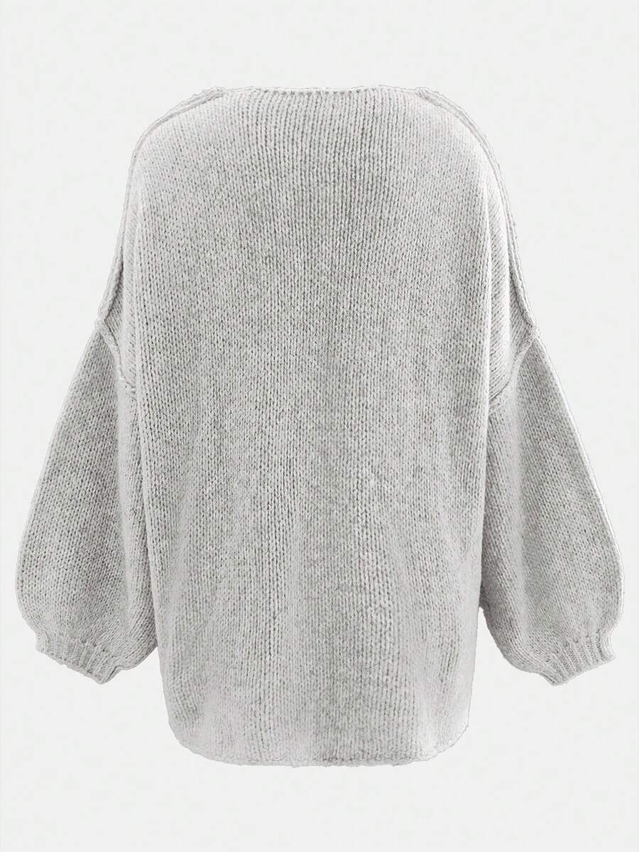Batwing Sleeve Open Front Longline Cardigan