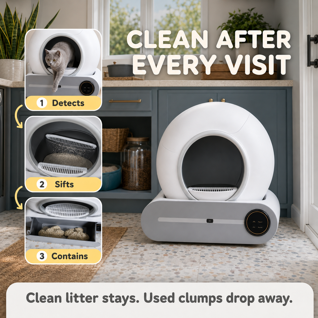 Self Cleaning Litter Box