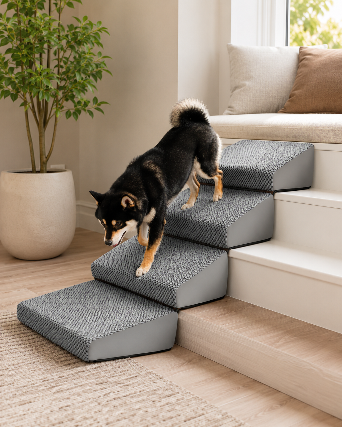 Comfort Paws | Dog Ramp for Bed with Non-Slip Design | Safe Climbing Aid for Small and Senior Pets