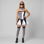 Black and White Jester Costume Set