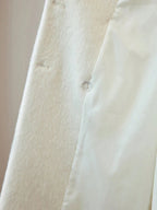 Brushed Gold Button Ankle Length Overcoat