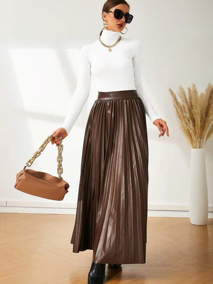 Buttoned Cuff Turtleneck Jumper