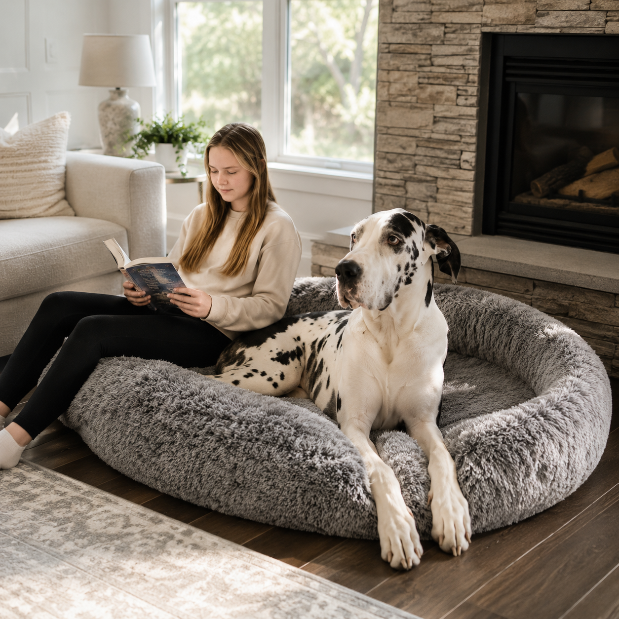 Ultimate Comfort | Large Dog Bed with Waterproof Design | Cozy Space for Deep Sleep