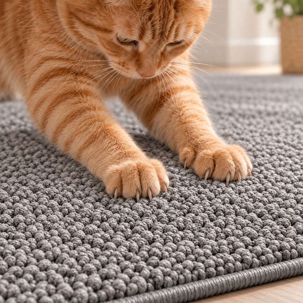 Large Cat Scratching Mat Cat Scratch Pad Floor Scratcher for Indoor Cats